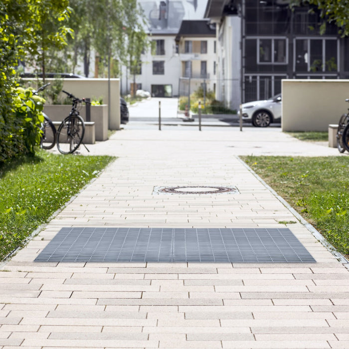 Griglia passerella in acciaio zincato griglia pavimento con scarico grigliato grondaia - 1000 mm x 500 mm