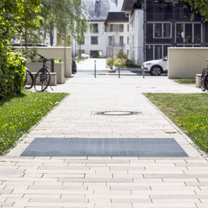 Griglia passerella in acciaio zincato griglia pavimento con scarico grigliato grondaia - 800 mm x 800 mm