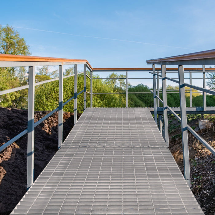 Griglia passerella in acciaio zincato griglia pavimento con scarico grigliato grondaia - 800 mm x 800 mm