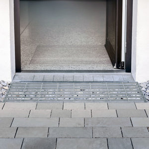 Griglia passerella in acciaio zincato griglia pavimento con scarico grigliato grondaia - 800 mm x 240 mm