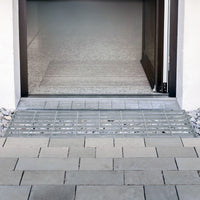 Griglia passerella in acciaio zincato griglia pavimento con scarico grigliato grondaia - 800 mm x 240 mm