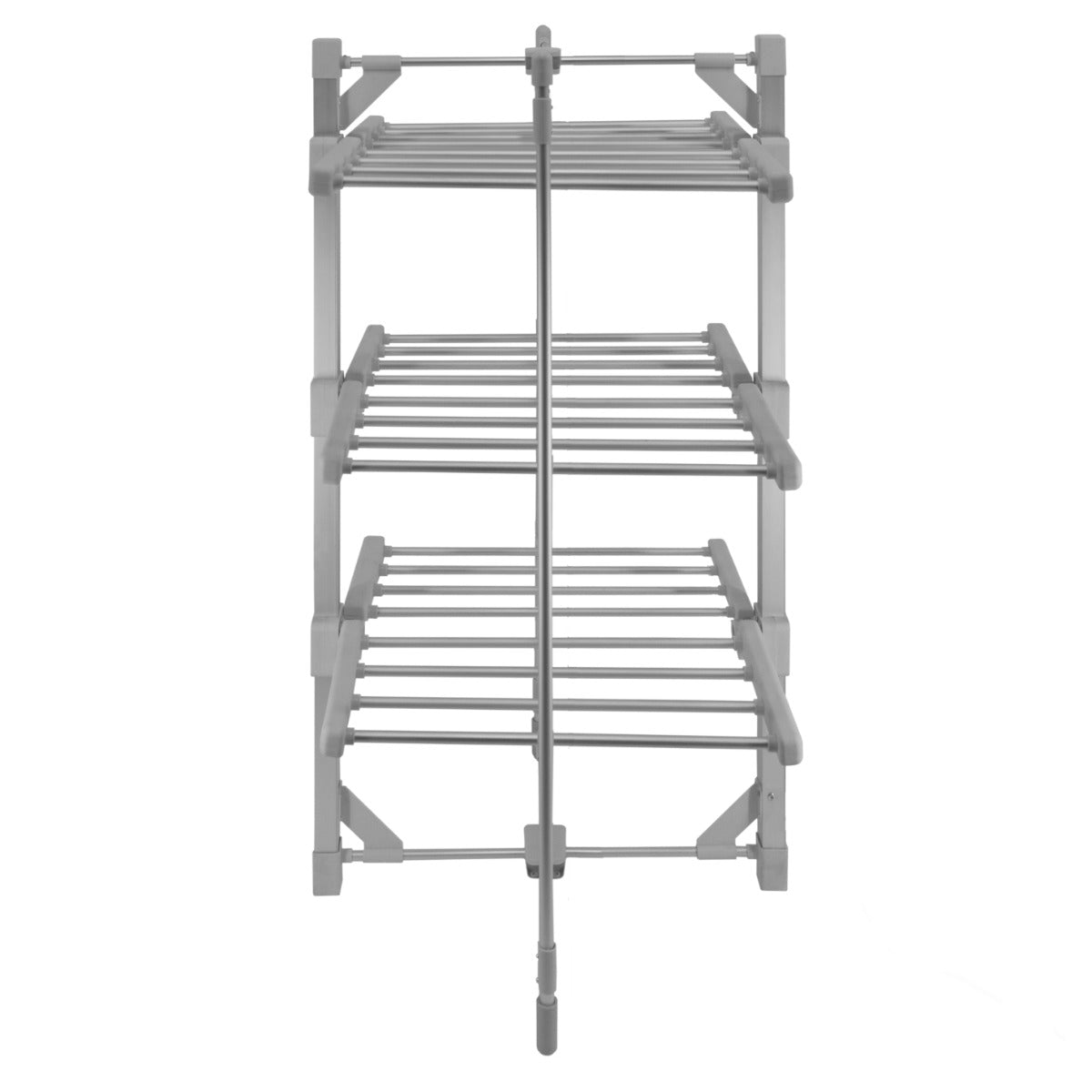 Asciugabiancheria elettrico riscaldato con copertura a 3 livelli Rack asciugabiancheria per interni Pieghevole