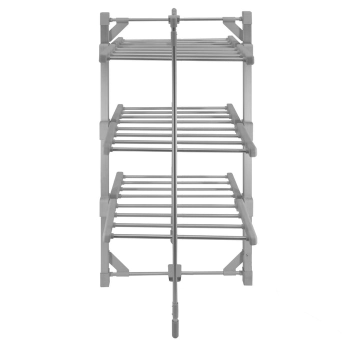 Asciugabiancheria elettrico riscaldato con copertura a 3 livelli Rack asciugabiancheria per interni Pieghevole