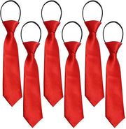 Camicie scuola per bambini - 6 pezzi - Cravatte adattabili - Uomo/Donna - Abbigliamento formale - Materiale duraturo - Cravatte per bambini