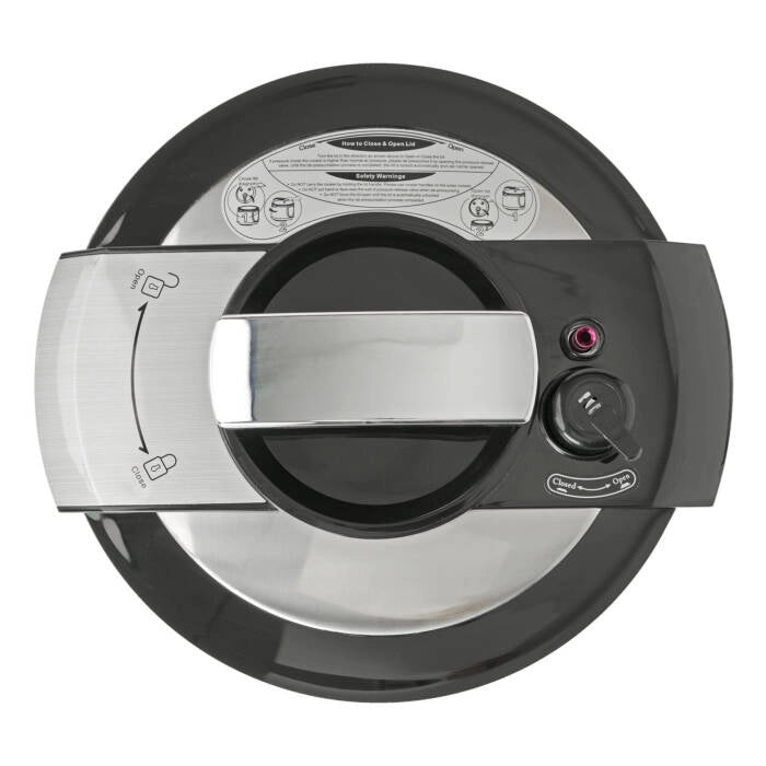 Multicooker a pressione elettrico 6L 1000W con 15 programmi e timer 24h, pentola antiaderente e cottura automatica - Sogo