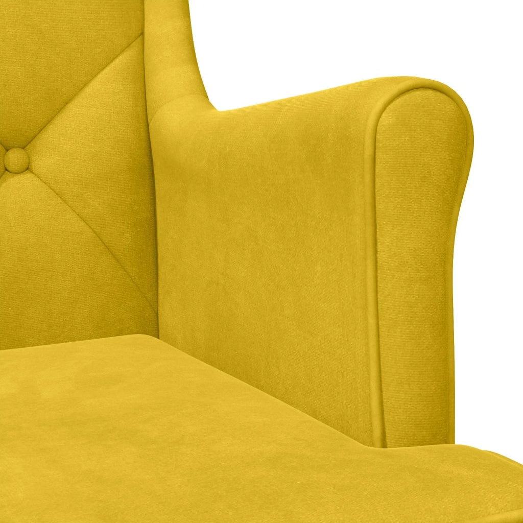 Poltrona Giallo Velluto