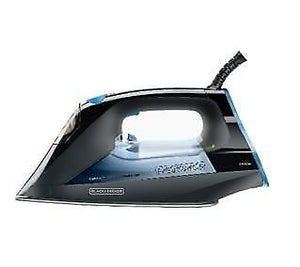 Black & Decker BXIR2401E ferro da stiro Ferro a vapore Ceramica 2400 W Nero, Grigio, Arancione