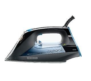 Black & Decker BXIR2401E ferro da stiro Ferro a vapore Ceramica 2400 W Nero, Grigio, Arancione