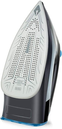 Black & Decker BXIR2401E ferro da stiro Ferro a vapore Ceramica 2400 W Nero, Grigio, Arancione