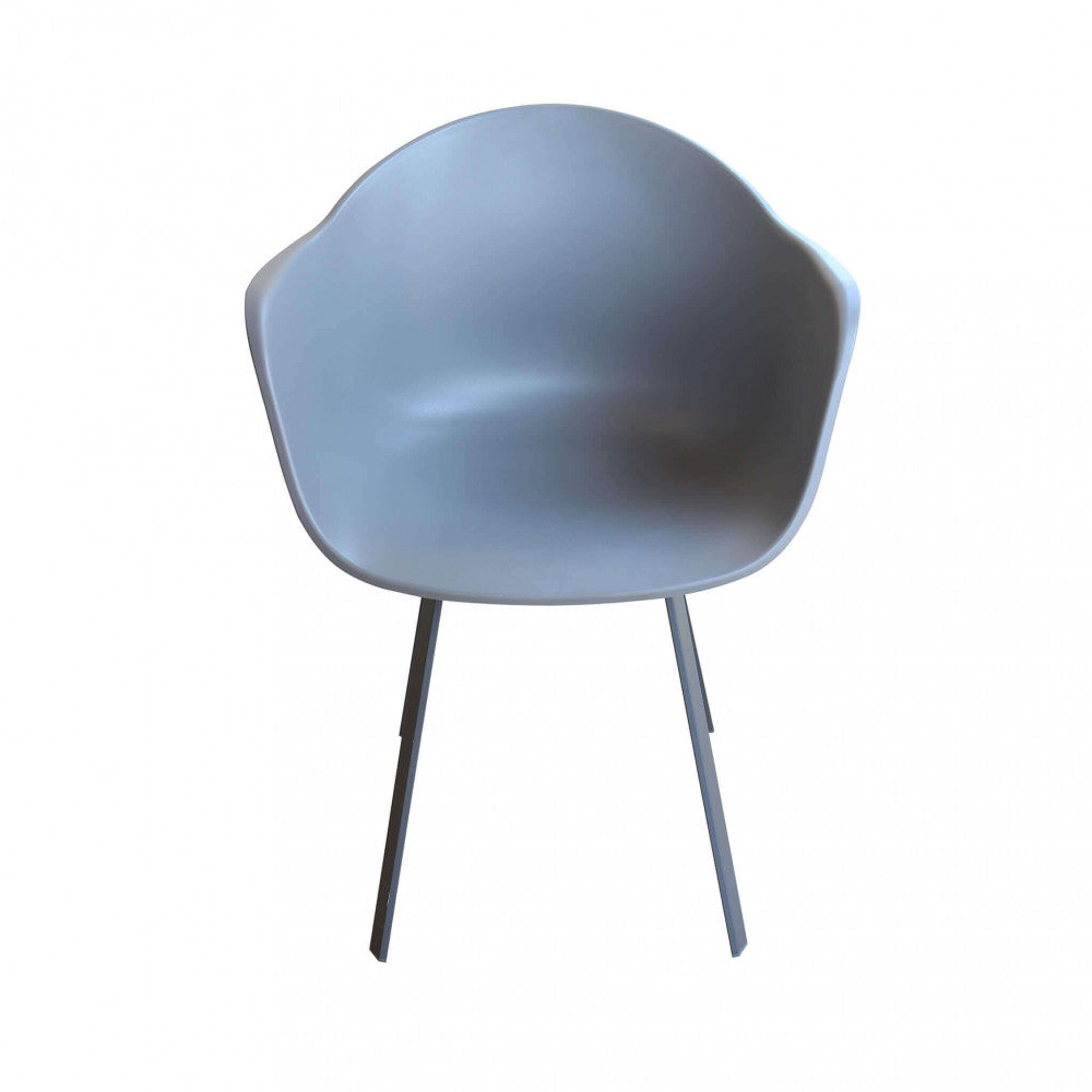 Poltrona Maui 63x55x79 h cm in Plastica Antracite