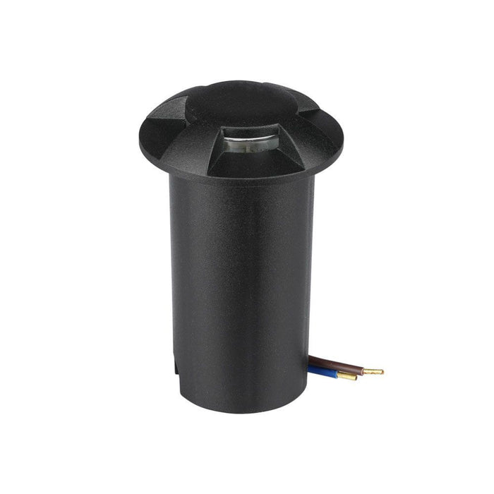 Faretti Segnapasso Led 1W da incasso per esterno Step Light Black 4way 3000K