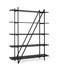 Scaffale con struttura in metallo e 5 ripiani, lunghezza 140 cm