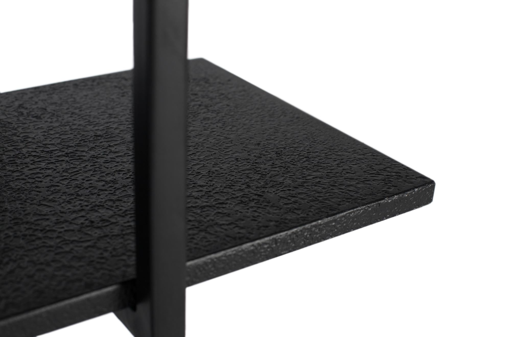 Scaffale con struttura in metallo e 5 ripiani, lunghezza 140 cm