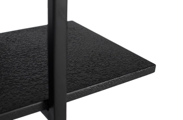 Scaffale con struttura in metallo e 5 ripiani, lunghezza 140 cm