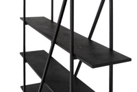 Scaffale con struttura in metallo e 5 ripiani, lunghezza 140 cm