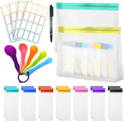 Set di contenitori di proteine per viaggio, 23 contenitori di plastica riutilizzabili per supplementi alimentari per l'uscita, impermeabili e portatili, contenitori di supplementi alimentari portatili con cucchiaio di misura