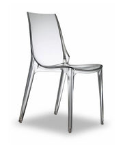 Sedia Vanity Chair set da 4 policarbonato Made in Italy SCAB DESIGN - Trasparente 100