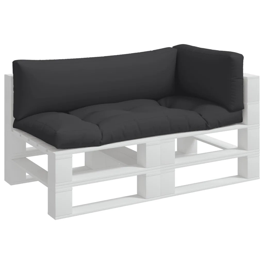 Cuscini per Pallet 3 pz Neri in Tessuto Oxford 360951