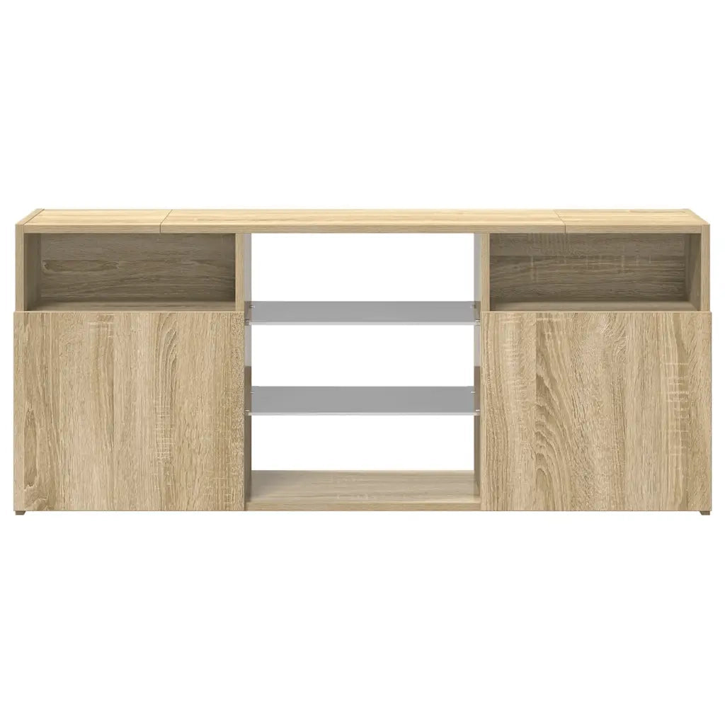 Mobile Porta TV con Luci LED Rovere Sonoma 120x30x50 cm cod mxl 7000