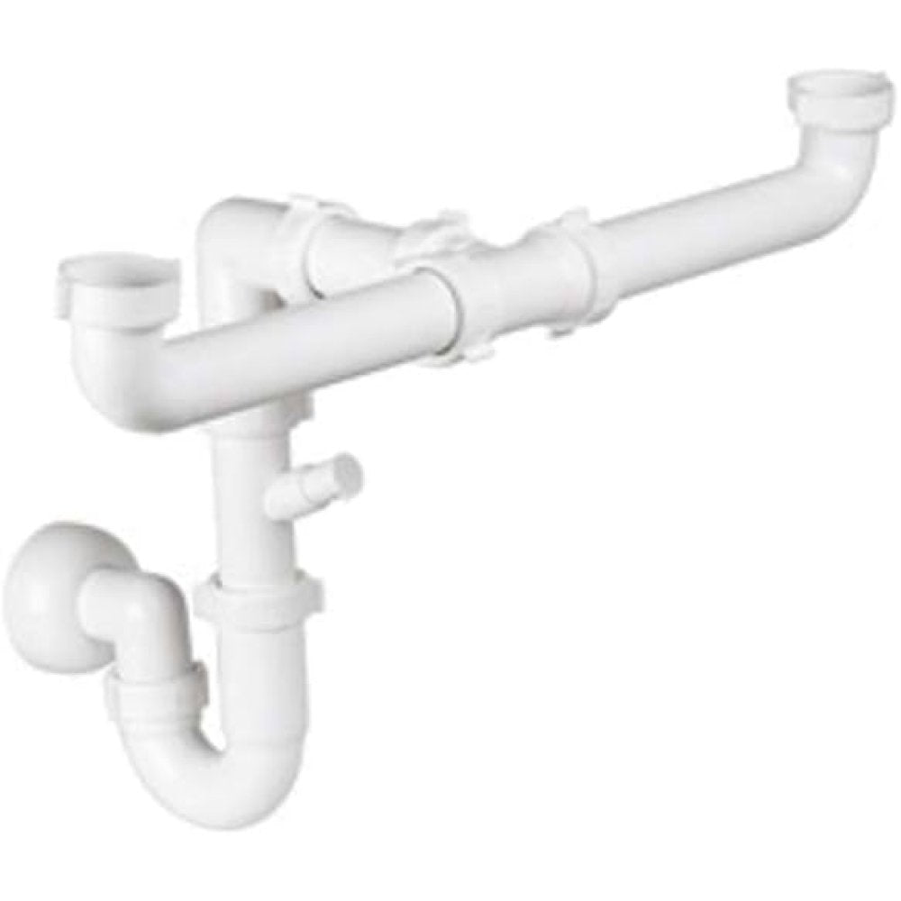 Sifone salvaspazio in pp per lav ello doppio 1-1/2x40 goplast 100