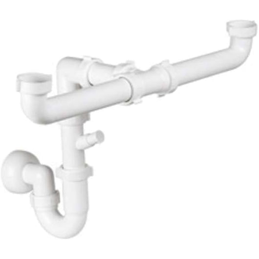 Sifone salvaspazio in pp per lav ello doppio 1-1/2x40 goplast 100