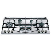 Hotpoint PHN 962 TS-IX-HA Piano Cottura a Gas 6 Zone 1 Tripla Corona Griglie smaltate intercambiabile 90 cm Acciaio Inox