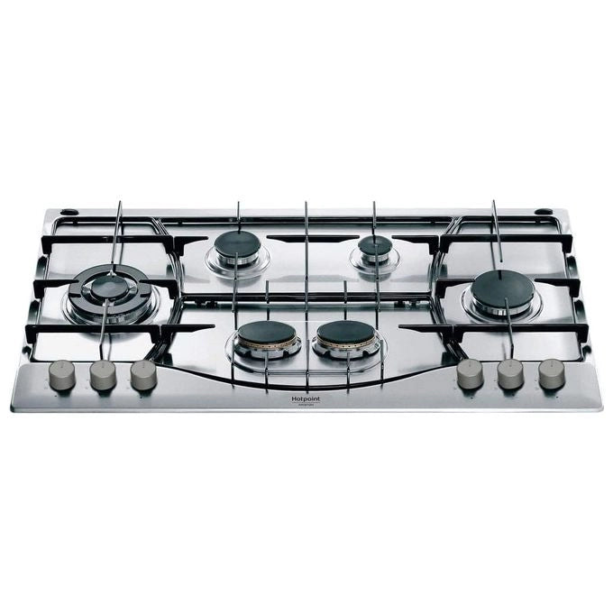 Hotpoint PHN 962 TS-IX-HA Piano Cottura a Gas 6 Zone 1 Tripla Corona Griglie smaltate intercambiabile 90 cm Acciaio Inox