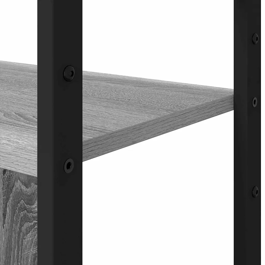 vidaXL Libreria Grigio sonoma 80 x 30 x 155.5 cm Legno multistrato