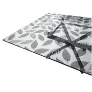 Tovaglia Trasparente Decorata Glitterata Pellicola Pvc 100x60 Cm Tavolo Antimacchia Spessa Foglie (B)