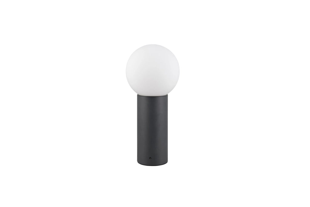 Paletto da giardino MURES 1xE27 IP44 nero 40 cm Trio