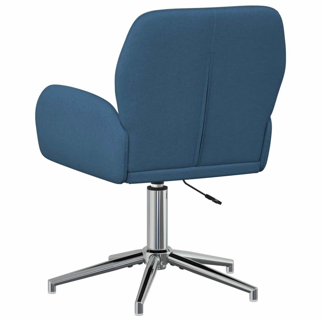 Sedie da scrivania girevoli 2 pz 54 x 58 x 90 cm Blu Tessuto 3428302