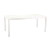 Tavolo alluminio boise bianco opaco allungabile cm 160/220x90h67,5/75