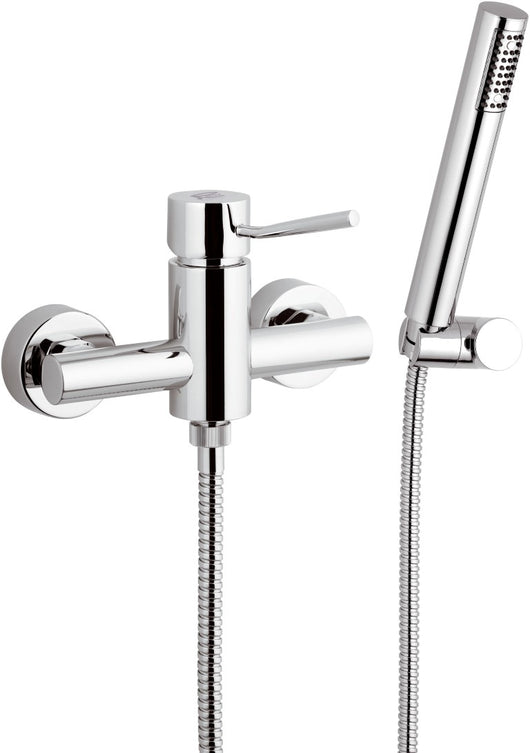 Rubinetto esterno per doccia con doccia duplex serie minimal