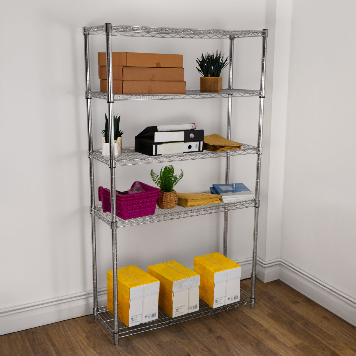 Scaffalature in metallo 5 Ripiani Componibile garage casa officina negozio