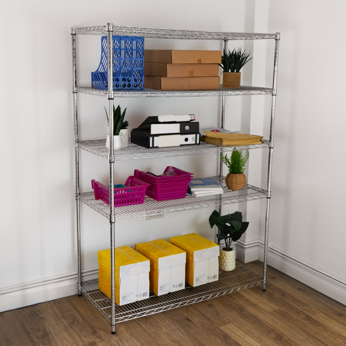 Scaffalature in metallo 5 Ripiani Componibile garage casa officina negozio