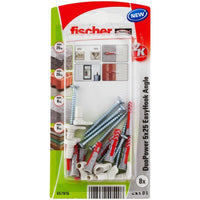 Fischer 557915 ancoraggio a vite e tassello 8 pz Kit di viti e tasselli a muro 25 mm