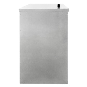 Bidone per il carbone - legna 250 kg in acciaio zincato Metallo antiruggine e anti roditore Porta legna