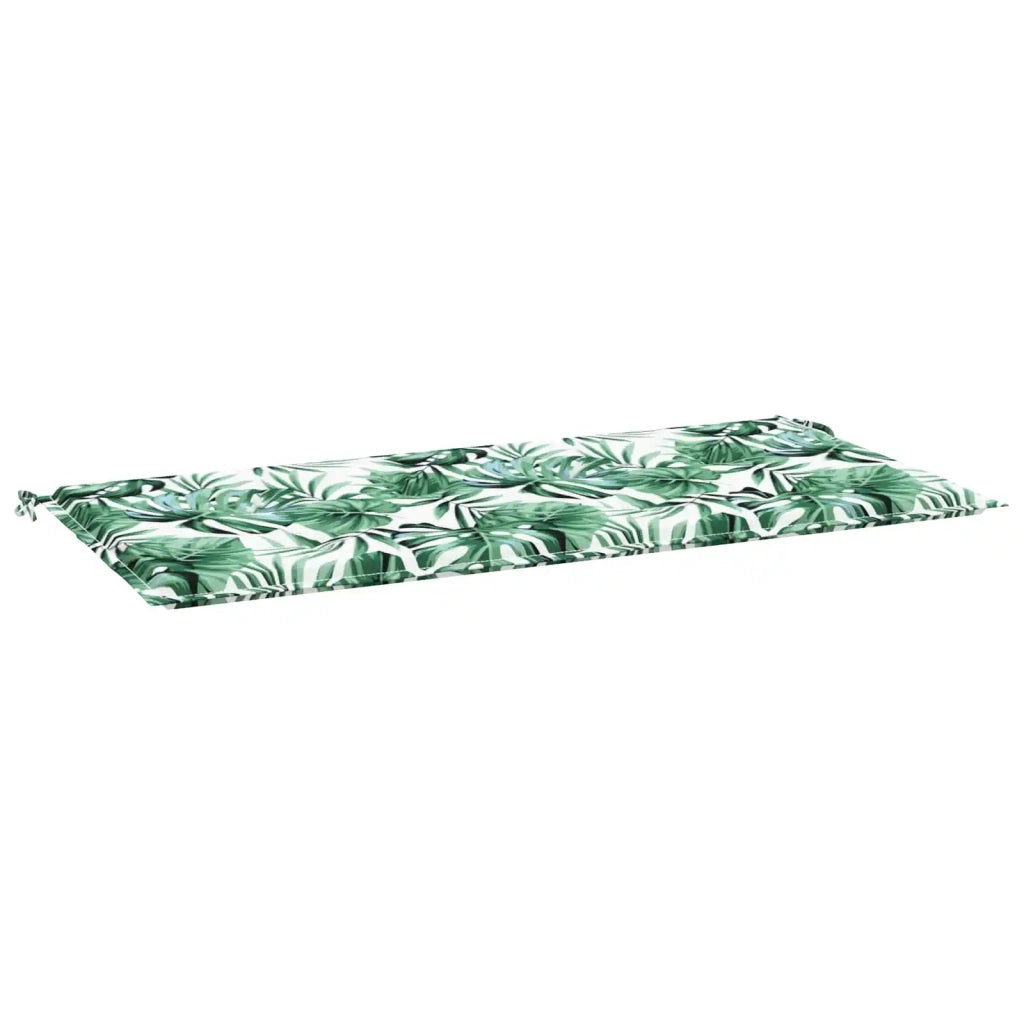 Cuscino per Sedia Motivo Foglia 100 x 50 x 3 cm Tessuto Oxford 361110