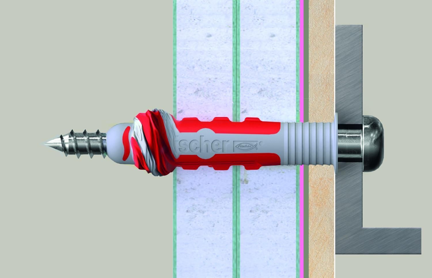 Fischer DuoSeal 50 pz Tassello a muro 38 mm