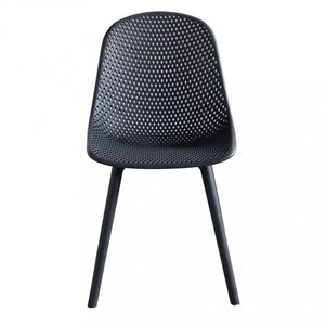 Sedia da Giardino Vichy 55x46,5x85 h cm in Plastica Antracite