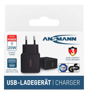 Ansmann HC218PD Universale Nero AC Ricarica rapida Interno