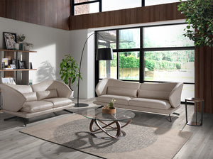 Tavolo angolare in noce e acciaio color nero