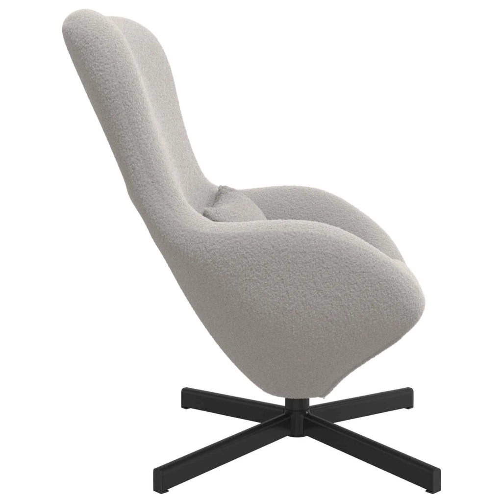 Divano Sedia-Poltrona uovo Grigio chiaro 63 x 73 x 90 cm Tessuto 189472