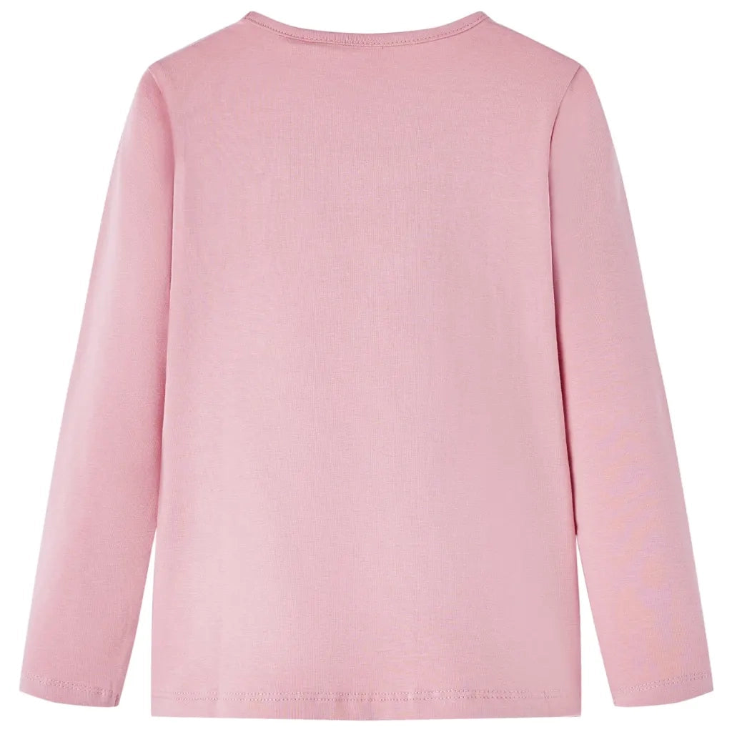 Maglietta per Bambine a Maniche Lunghe Rosa Chiaro 92 14054