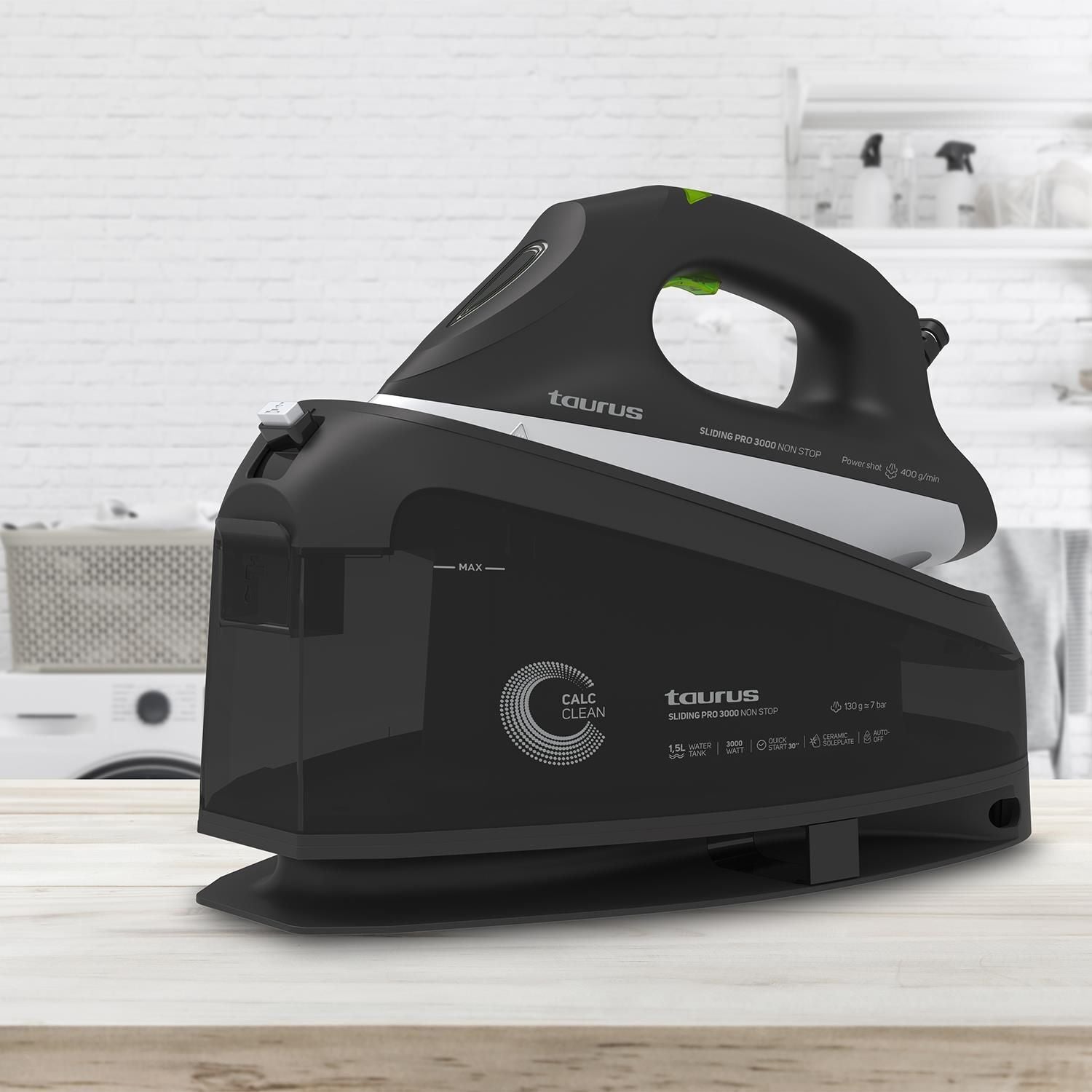 Taurus Sliding Pro 3000 Non Stop 3000 W 1,5 L Ceramica Nero