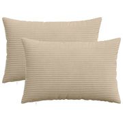 Federa 2 pcs HEERLEN Tortora 50 x 80 cm corduroy 911983