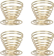 4 Set di Coperchi in Acciaio Inossidabile per Uova - Accessori di Cucina Pratici per Uova Cotte
