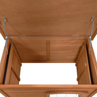 Cuccia per cani di piccola taglia in legno Con Tetto apribile a rialzata