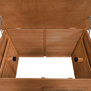 Cuccia per cani di grande taglia in legno Con Tetto apribile a rialzata