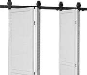 Sistema di supporto per porte scorrevoli, 132 cm di altezza del telaio, carico massimo di 150 kg, adatto per quattro porte di 30,5 cm di larghezza (porte non incluse)